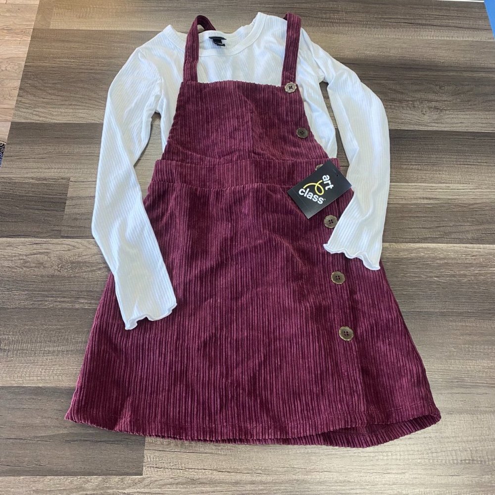 Art Class Girls Overall Skirt Set NWT